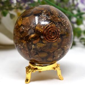 Wholesale Orgone Energy Tiger Eye Spheres for sale-Orgonite Energy Spheres for Healing