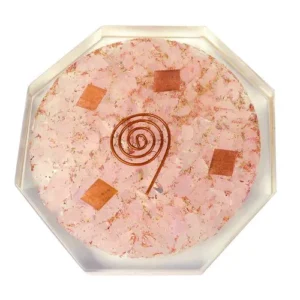 Wholesale Peach Moonstone Orgonite Energy Coaster