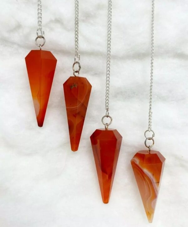 Wholesale Red Carnelian Gemstone Pendulums