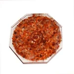 Wholesale Red Garnet Orgonite Energy Coaster