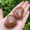Wholesale Red Gold Stone Sandstone Puffy Hearts