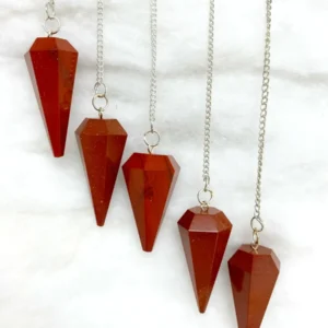 Wholesale Red Jasper Gemstone Dowsing Pendulums