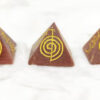 Wholesale Red Jasper Reiki Engraved Gemstone Pyramid