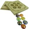 Wholesale Seven Chakra Engraved Healing Stones Set With Wooden Laser Engraved Box