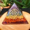 Wholesale Seven Chakra Symbol Orgonite Energy Pyramids