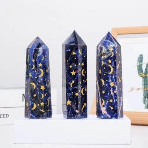 Wholesale Sodalite Engraved Tower