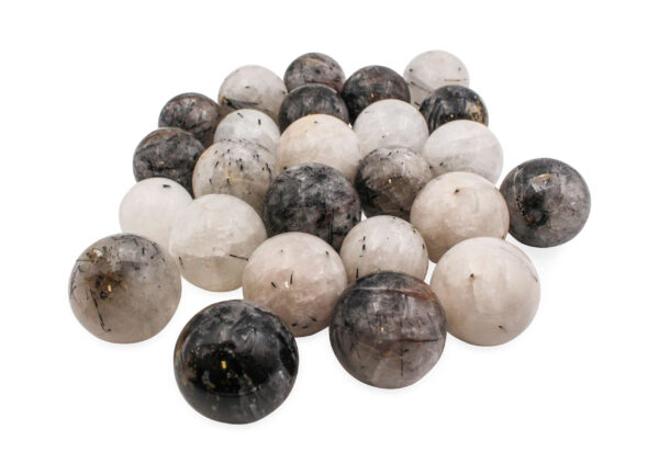 Wholesale Tourmalinated Quartz Gemstone Spheres