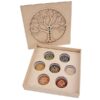 Wholesale Tree of Life Engraved Seven Chakra Set