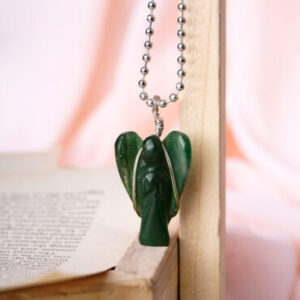 Wholesale Vesuvianite Crystal Angel Pendent