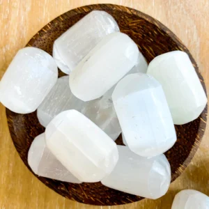 Wholesale White Selenite Raw Gemstone Tumble Stones