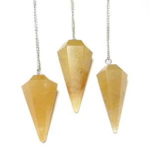 Wholesale Yellow Aventurine Gemstone Pendulums