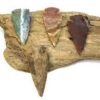 Natural Stone Agate Fancy Jasper Handcrafted Arrowheads for Sale - Crystal Arrowheads (1 Bunch of 50 Pieces)