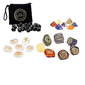 Chakra and Wicca mineral sets